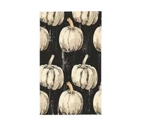 Drapeaux vintage citrouilles crème pour Halloween, 9,5 x 1,5 m, bannière de vœux avec œillets, décoration d'intérieur et d'extérieur