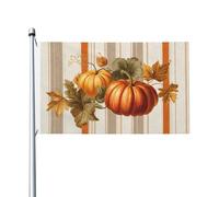 Drapeaux vintage citrouilles et feuilles d'automne, 9,6 x 1,5 m, bannière de vœux avec œillets, décoration d'intérieur et d'extérieur