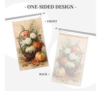 Drapeaux vintage citrouilles fleurs feuilles d'automne cour maison drapeaux 9,5 x 1,5 m saison bannière de vœux avec œillets décoration intérieure extérieure fête maison