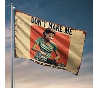 Drapeaux vintage humoristiques pour adolescents avec inscription « Don'T Make Me Poison Your Food » pour décoration de dortoir et chambre de garçon (120 x 180 cm)