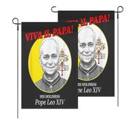 Drapeaux Viva Il Papa Pape Léon Xiv Jardin Pour Weather Resistant Drapeau Protection Uv Drapeau Pirate Pour Jardin L'Extérieur Home 3X5Ft