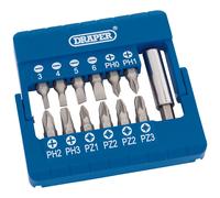 Draper 0.6cm Screwdriver Et Porte-Embout Set 13 Pièce Standard 82392