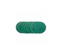 Draper 02012 Lot de 10 disques abrasifs secs et humides avec crochet et boucle, 50 mm, grain 1500 Vert