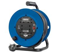Draper 02120 Enrouleur de câble industriel à quatre prises 230 V (50 m)