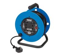 Draper 02121 Enrouleur de câble industriel à quatre prises 230 V, 25 m