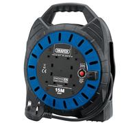 Draper 02127 Enrouleur de câble à quatre prises 230 V (15 m)