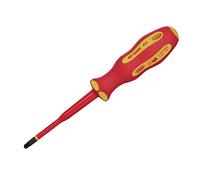 Draper 02256 XP1000 VDE Slimline PZ/SL Type Tournevis n°2 x 100 mm Rouge et Jaune