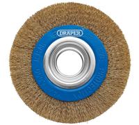Draper 08066 Laitonné Acier Meuleuse Banc Roue à Rayon Brosse, 150 x 31.75mm