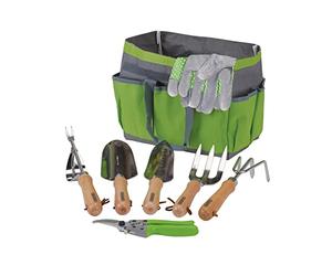 Draper 08997 Ensemble d'outils de Jardin en Acier Inoxydable avec Sac de Rangement (8 pièces)