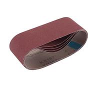 Draper 09236 Lot de 5 bandes abrasives en tissu 75 x 457 mm Grain 180 Rouge Taille unique