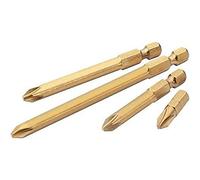 'Draper 10440 expert 6.5 mm 1/4 Hex. Plain slot Titanium Nitride Coated Insert Bit 25 mm long x 5