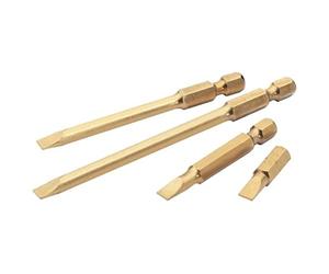Draper 10571 Embout d'insertion en nitrure de titane avec fente en E 1/4" 50 x 3 mm