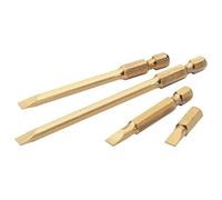 Draper 10585 Embout à tige E en nitrure de titane à fente plate 1/4" 50 x 6,5 mm