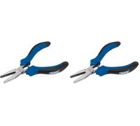Draper 12536 Mini pince à bec plat avec poignée souple, 115 mm (Lot de 2)