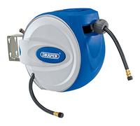 Draper 15049 Enrouleur de tuyau d'air rétractable Bleu 30 m