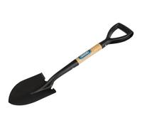 Draper 15072 Mini Pelle à Pointe Ronde avec Manche en Bois, 0 V, Noir