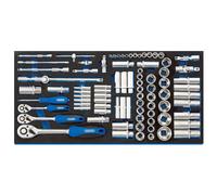 Draper 161392cm, 1cm, & 1.3cm Douille Set Complet Tiroir Eva Insert Plateau 84Pc