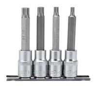 Draper 16350 Lot de 4 douilles carrées 1/2" 100 mm