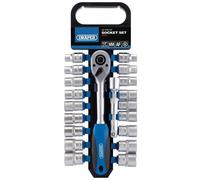 Draper Hd20am/PR 1/5,1 cm SQ. Dr. combiné mm/AF Ensemble de douilles et clé à cliquet (20 pièces), bleu