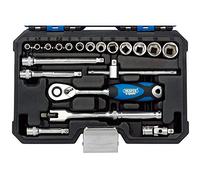 Draper 16442 Lot de 20 douilles métriques à entraînement carré 1/4"