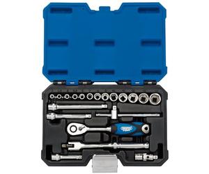 Draper 16442 Lot de 20 douilles métriques à entraînement carré 1/4"