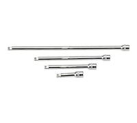 Draper 16766 Lot de 4 barres d'extension carrées en chrome satiné 1/4"