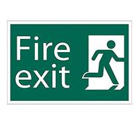 Draper 184 012,8 cm Fire Exit flèche vers le bas "de sécurité, 72449