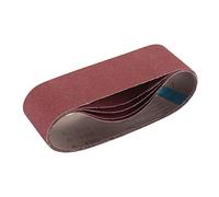 Draper 2 09241 Lot de 5 bandes abrasives en tissu, 75 x 533 mm, grain 120 (rouge, taille unique)