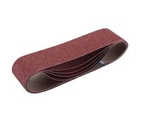 Draper 2 09259 Lot de 5 bandes abrasives en tissu, 100 x 915 mm, grain 40, rouge, taille unique