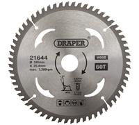Draper 21644 Lame de Scie Circulaire au Carbure pour Plastifié & Bois ,