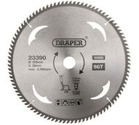 Draper 23390 Lame de Scie Circulaire au Carbure pour Bois, 305 x 30mm, 96T
