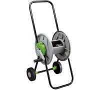 Draper 25060 Dévidoir de tuyau d'arrosage Capacité de stockage 45 m Design portable et réglage de la hauteur Connecteur de tuyau coudé Enrouleur de tuyau sans tuyau