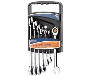 Draper 25397 Lot de 7 clés mixtes à cliquet Hi-Torq