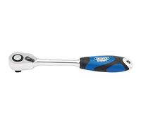 Draper 26504 Clé à cliquet réversible à 72 dents avec poignée souple Bleu 1/2"