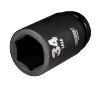 Draper 27142 Douille à choc profonde Hi-Torq à 6 pans 3/4" Taille 34 mm