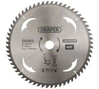 Draper 28362 TCT Construction Scie Circulaire Lame , 305 x 30mm, 60T