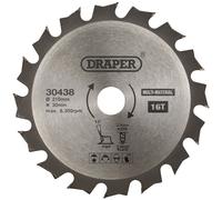 Draper 30438 TCT Multi-Usages Scie Circulaire Lame , 210 x 30mm, 16T
