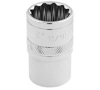 Draper 33644 Douille 12 points, entraînement 1/2", AF 11/16", bleu