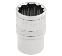 Draper 33660 Douille impériale carrée en chrome poli 1/2", bleu, taille 3/4"