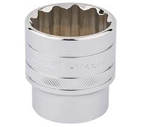 Draper 33729 Douille impériale carrée 1/2" Chrome poli Taille 1,1/4"