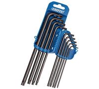 Draper 33748 Lot de 9 clés Allen extra longues Torx/Tx-Star Bleu