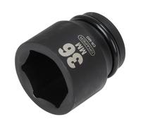 Draper 36mm Impact Douille 1.9cmD 6 Point Hexagonale Standard Longueur Hi-Torq