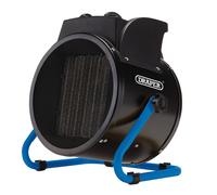 Draper 400V Ptc Électrique Radiateur Espace 5kW 17060 Btu 3ph 16A Câble 1.5m