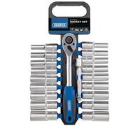 Draper 41599cm Carr ombiné MM / Af Douille Profonde Et Cliquet Set (20