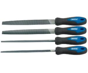 Draper 44962 Lot de 4 limes Soft grip 200 mm (Import Allemagne)