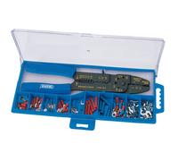Draper 5 Voie Fil Sertissage Outil Kit 240mm Inc Non & Isolé Terminaux 13658