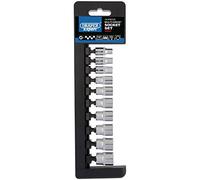 Draper 50022 Lot de 10 douilles métriques multi-entraînement 1/4" Bleu