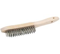 Draper 50931 310 mm 4 rangées en acier inoxydable Brosse Scratch, bleu, 50931