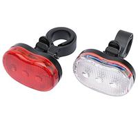 Draper 51748 avant et arrière LED Lampe de vélo Ensemble, Multicolore
