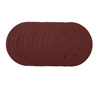 Draper 53501 Lot de 10 disques abrasifs 115 mm Grain 240 Rouge 31/64"